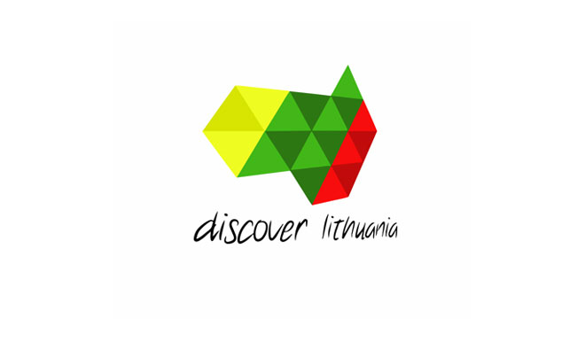 discover lithuania other logo concept